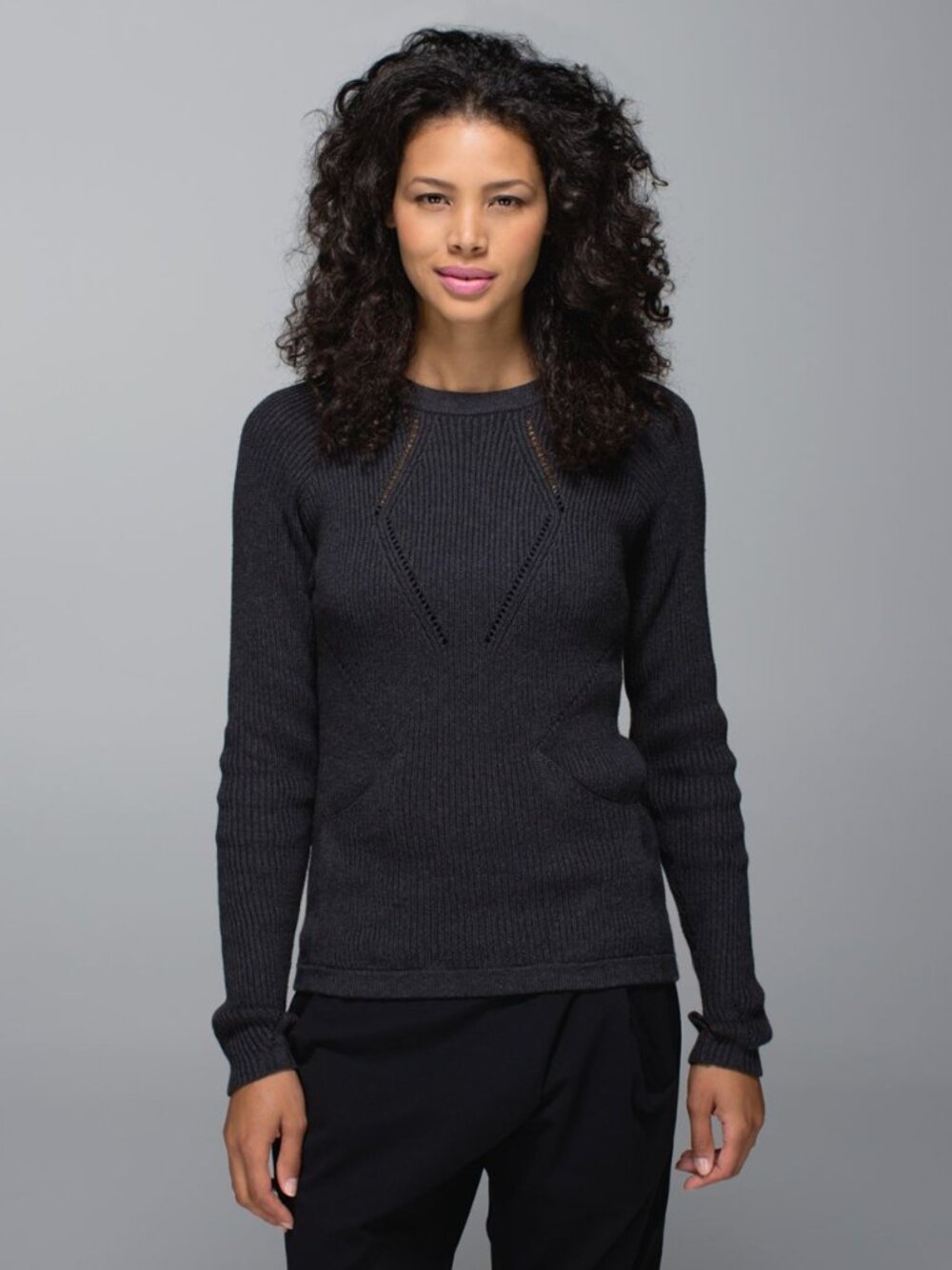 Lululemon The Sweater The Better in Heathered Black